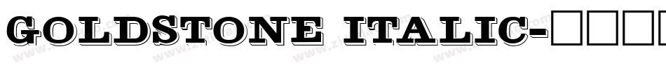 Goldstone Italic字体转换
